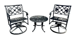 lot 19A image: Two Patio Chairs with Table