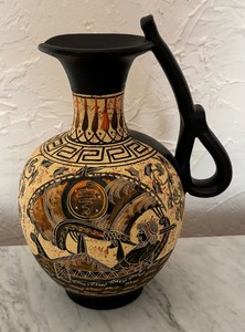 lot 128 image: Gorgeous Greek Pitcher