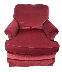 lot 132 image: Plush Chair by Sofas and Chairs