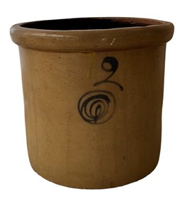 lot 189 image: Vintage Red Wing 2 Gallon Salt Glazed Bee Sting Crock
