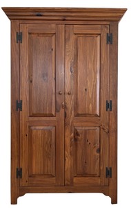 lot 51 image: Ethan Allen Like New Armoire   Wardrobe in Dark Wood