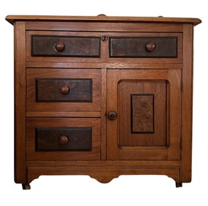 lot 50 image: Antique Commode Wooden Cabinet