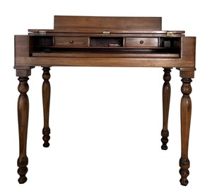 lot 41 image: Antique Wooden Spinet Desk