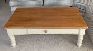 lot 13A image: Farmhouse Style Twist Leg Coffee Table