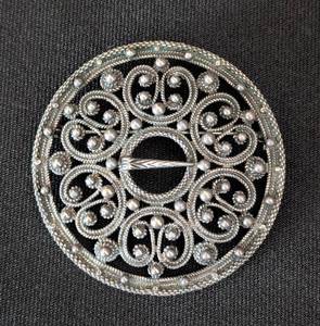lot 161 image: Norwegian Jacob Rongve 830 Sterling Silver Brooch