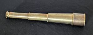 lot 200 image: Broadhurst Clarkson & Co. Brass Telescope