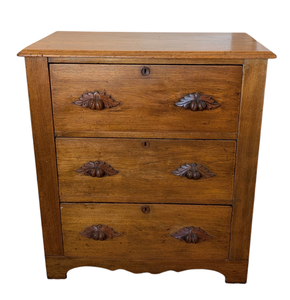 lot 20 image: Antique Victorian Carved Walnut Dresser