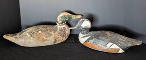 lot 119 image: Pair of Vintage Wood Duck Decoys