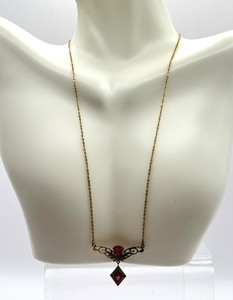 lot 7R image: Antique 14k Victorian Necklace