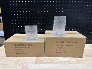 Jupiter Clear Ice Beverage Glasses 10 oz & 13 oz.