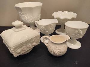 lot 52 image: Lot of Assorted Westmorland & Misc WhiteMilkglass