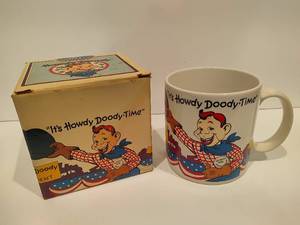 lot 72 image: Howdy Doody for President Mug In Original Box