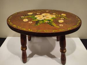 lot 70 image: Handpainted Stool