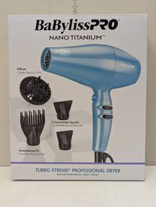 lot 101 image: BaBylissPRO Nano Titanium Xtreme Dryer