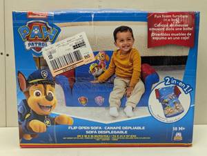 lot 108 image: Marshmallow Furniture 2-in-1 Flip Open Sofa - PAW Patrol