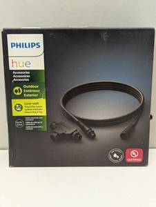lot 57 image: Philips Hue Outdoor 8-Foot Cable and T Connector - Connect Your Hue Outdoor Low Voltage Lights