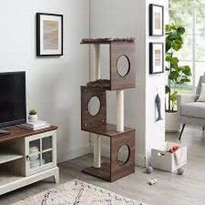 lot 14 image: Sams Pets Sheree 50 Dark Brown Cat Tree
