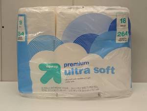 lot 40 image: Premium Ultra Soft Toilet Paper - up&up - 18 Rolls