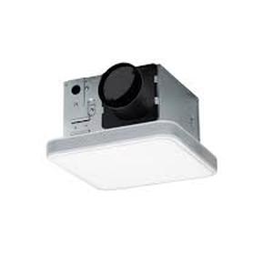 lot 37 image: HOMEWERKS 110 CFM LED Ceiling Mounted Bathroom Exhaust Fan with Alexa Voice Assistant and Bluetooth Speakers  Customer Returns See Pictures