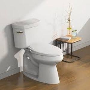 lot 23 image: Glacier Bay Slim Non- Electric Bidet Seat for Elongated Toilets in. White   Customer Returns See Pictures