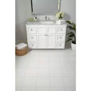 lot 25 image: 12 Boxes of  Daltile Glacier White 12 in. x 12 in. Ceramic Floor and Wall Tile (11 sq. ft.  case)   Customer Returns See Pictures
