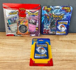 lot 11B image: Brand New Pokmon TCG Armarouge, Revavroom & Houndstone Cards with 2 Booster Packs and Coin, Pokmon TCG Lightning Set 4 Packs and 1 Bonus Card and Pokmon TCG Mystery Pack with 20 Cards and 1 Foil Card N