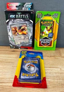 lot 68B image: Brand New Pokmon Ex Battle Deck Kangaskhan Ex, Pokmon TCG Booster Pack with 1 Foil Card and 1 Code Card and Pokmon TCG Mystery Pack with 20 Cards and 1 Foil Card N