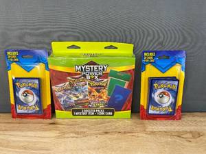 lot 15B image: Brand New Pokemon Cards Mystery Power Box and 2 Mystery Packs N