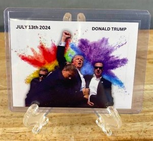 lot 17C image: Donald Trump Custom ColorBlast Fight Fight Fight #DT T