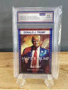 lot 1D image: Limited Run- Special Edition Super Trump Card Never Surrender Graded Gem Mint 10 T