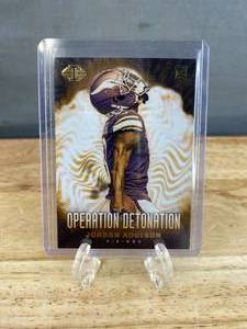 lot 158 image: 2023 Panini Illusions Jordan Addison Operation Detonation RC #22 T