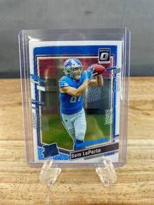 lot 165 image: 2023 Panini Donruss Optic Sam LaPorta Rated Rookie #237 J
