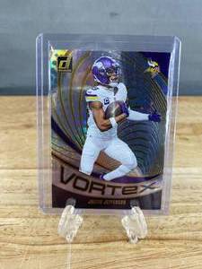 lot 167 image: 2024 Panini Revolutions Justin Jefferson Vortex #VOR-JJE J