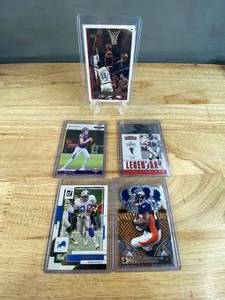 lot 169 image: 5 Sports Card Lot Including Jordan, Sanders, McCarthy J