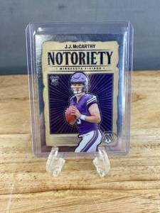 lot 55E image: 2024 Panini Mosaic JJ McCarthy Notoriety RC #21 J