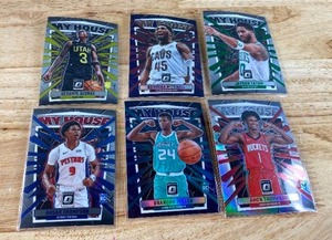 lot 94C image: 2023-24 Panini Donruss Optic My House Prizm- Mitchell, Tatum, Thompson, and more T