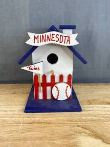 lot 188 image: Minnesota Twins Baseball Custom Built 8 Birdhouse C