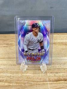 lot 107 image: 2023 Topps Stars of the MLB Aaron Judge Foil #SMLB-13 J