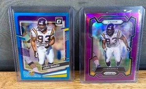 lot 125 image: John Randle Minnesota Vikings NFL Football 2023 Panini Optic & 2023 Panini Prizm Numbered J