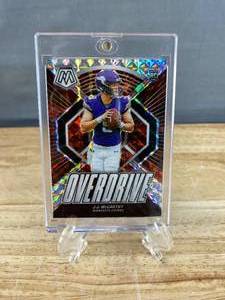 lot 51E image: 2024 Panini Mosaic JJ McCarthy Silver Prizm Overdrive RC #3 T