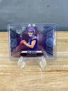 lot 132 image: 2024 Panini Mosaic JJ McCarthy NFL Debut RC #275 T