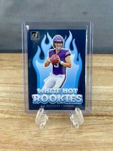 lot 43E image: 2024 Panini Donruss JJ McCarthy White Hot Rookies RC #WH1 T