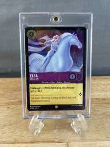lot 60 image: Lorcana Elsa Gloves Off 39204 Cold Foil Rise of the Floodborn T