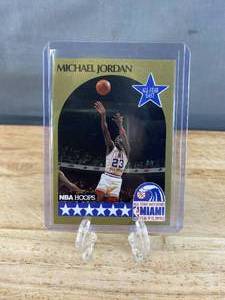 lot 23C image: 1990-91 NBA Hoops- All-Star Game Michael Jordan #5 T