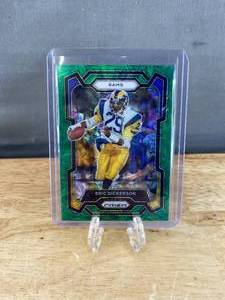 lot 83 image: 2023 Panini Prizm Eric Dickerson Green Scope Prizm Numbered 4275 #168 J
