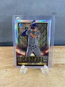 lot 96 image: 2023 Topps Aaron Judge Iconic Refractor #B1-8 T
