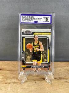 lot 10 image: 2024 Panini Caitlin Clark Collection Rookie #CL1 Graded CCG Gem Mint 10 J