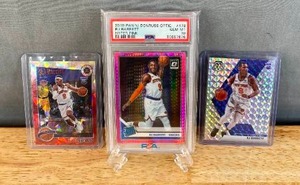 lot 26 image: RJ Barrett NBA Basketball New York Knicks Panini Donruss Optic, Mosaic, NBA Hoops, PSA Gem Mint 10 T