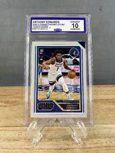 lot 27 image: 2020-21 Panini Chronicles Anthony Edwards Threads RC #87 Graded CCG Gem Mint 10 J