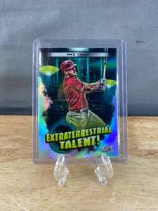 lot 53 image: 2023 Topps Mike Trout Extraterrestrial Talent Refractor #ET-11 J